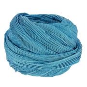 Shibori silk twill Ribbon - Solid Turquoise x10cm