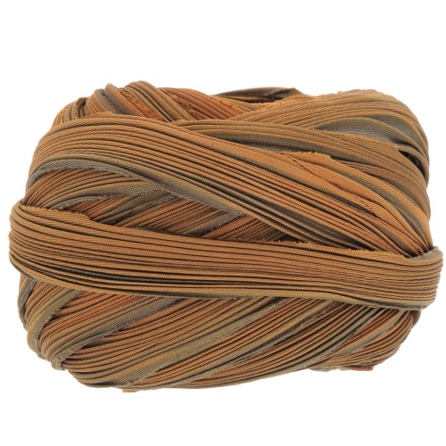 Shibori silk twill Ribbon - Copperplate x10cm