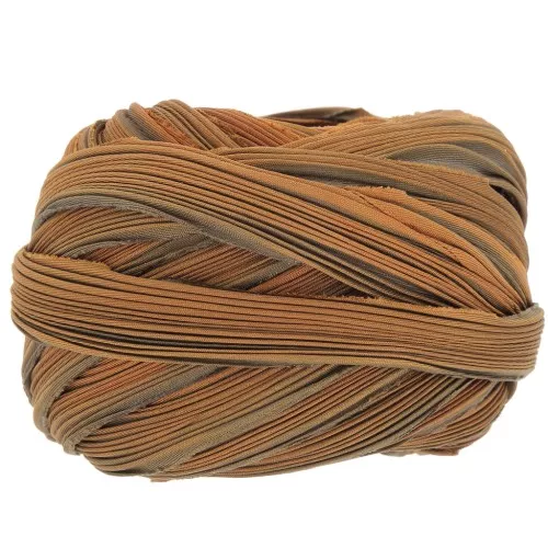 Shibori silk twill Ribbon - Copperplate x10cm