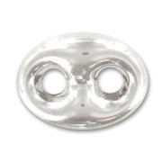 925 Sterling Silver Coffee grain spacer 22x10x8mm x1