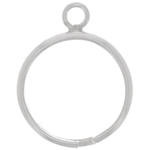 925 Sterling Silver Ring with 1 loop x1