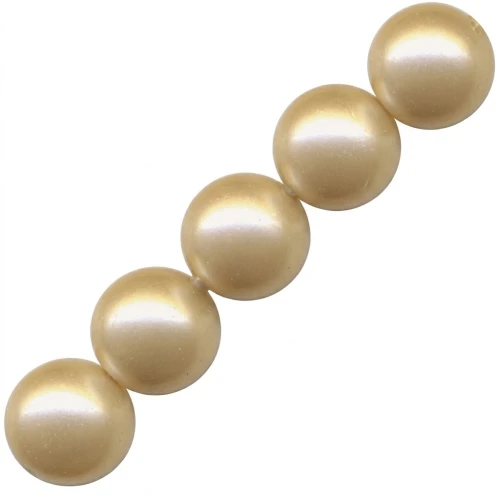PureCrystal 5810 Pearls 8mm Vintage Gold Pearl x5