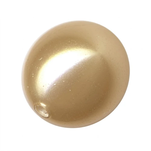 PureCrystal Half-drilled Pearl 5818 8mm Vintage Gold Pearl x1