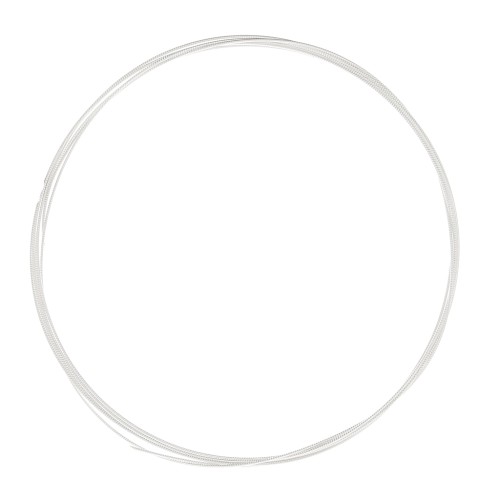 0.9mm 925 Sterling Silver Hard round wire - hardened - beaded effect x1m