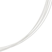 0.9mm 925 Sterling Silver Hard round wire - hardened - beaded effect x1m