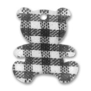 Teddy bear 23mm Vichy x1