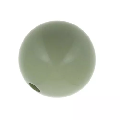 6mm Opaque resin bead - Verdigris x10