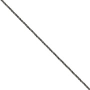 925 Sterling Silver Herringbone 1.1mm mesh chain - Black Rhodium x50cm|raw }}