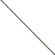 925 Sterling Silver Herringbone 1.1mm mesh chain - Black Rhodium x50cm