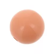 6mm Opaque resin bead - Coral x10