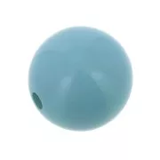 6mm Opaque resin bead - Blue x10