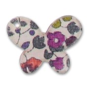 Butterfly 15x20mm Liberty Eloïse Prune x1