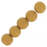 4mm Opaque resin bead - Mustard x15