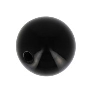 4mm Opaque resin bead - Black x15|raw }}