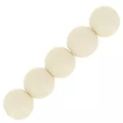 4mm Opaque resin bead - Ivory x15