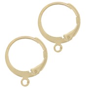 Creole earrings with open ring 12 mm - Gold-plated 3 microns x2