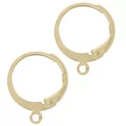 Creole earrings with open ring 12 mm - Gold-plated 3 microns x2