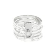 925 Sterling Silver Ring for 4mm cabochon - Size 56 x1|raw }}