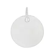 10mm 925 Sterling Silver Medal charm to engrave x1