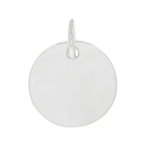 10mm 925 Sterling Silver Medal charm to engrave x1
