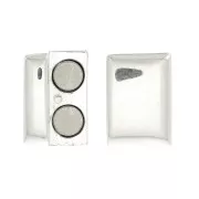 925 Sterling Silver Magnetic Clasp for 10mm flat lace x1