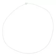 925 Sterling Silver 1.45mm Ball mesh choker x50cm