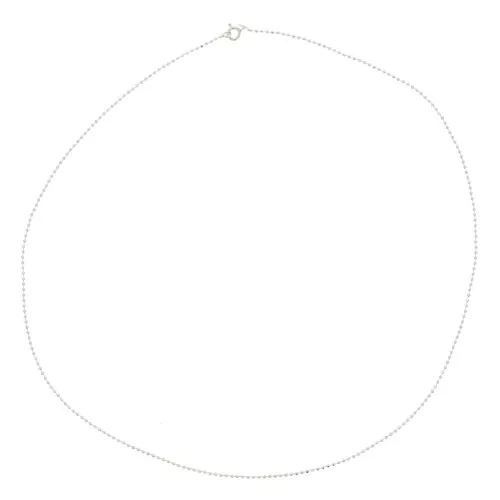 925 Sterling Silver 1.45mm Ball mesh choker x50cm