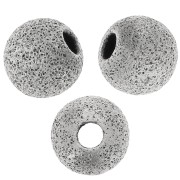 Diamond balls 6mm old silver-colored x5|raw }}