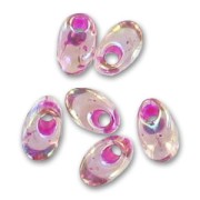 Long Magatama Miyuki 4x7mm LMA-2170 - Smoky Amet. AB Fuchsia Lined x 10g|raw }}