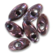 Long Miyuki Magatama 4x7 mm LMA-460 - Dark Raspberry Metallic x10g