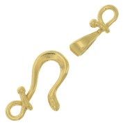 16mm Hook clasp - 3 micron gold plated x1