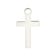 13x7.5mm 925 Sterling Silver Cross charm x1|raw }}