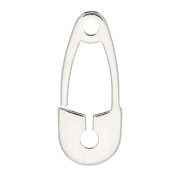 16x6.5mm 925 Sterling Silver Safety Pin charm x1