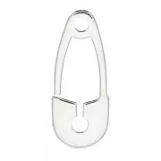 16x6.5mm 925 Sterling Silver Safety Pin charm x1