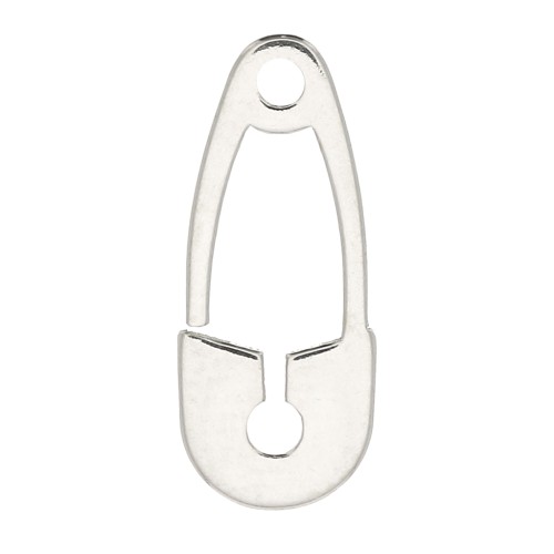 16x6.5mm 925 Sterling Silver Safety Pin charm x1