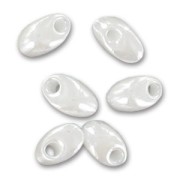 Long Magatama Miyuki 4x7mm LMA-420 - White Pearl Ceylon x 10g|raw }}