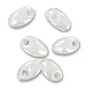Long Magatama Miyuki 4x7mm LMA-420 - White Pearl Ceylon x 10g
