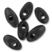 Long Magatama Miyuki 4x7mm LMA-401F - Mat Black x 10g