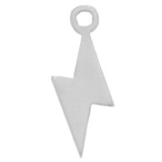 9.5x3.5mm 925 Sterling Silver Flash mini charm x1