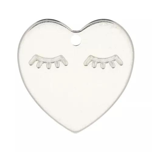 14mm 925 Sterling Silver Heart Charm x1