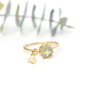 11x4mm Leaf Charm - 3 micron gold plated x1