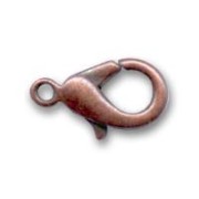 Lobster claw clasp 12mm old copper tone|raw }}