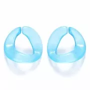 22x23mm Twisted oval links - Multicoloured x20