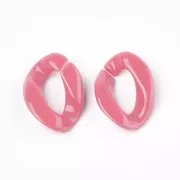 22x16mm Twisted oval links - Multicoloured x10