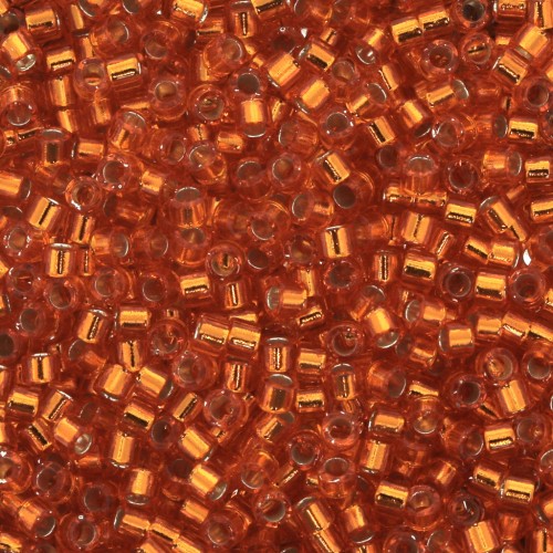 Miyuki Delica 11/0 DB0045 - Silver Lined  Orange