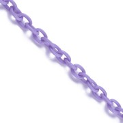 6mm plastic cable mesh chain - Purple x42cm