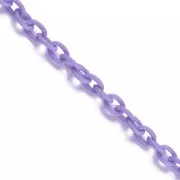 6mm plastic cable mesh chain - Purple x42cm