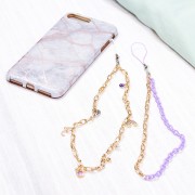 7.4mm plastic cable mesh chain - Light Pink x39cm