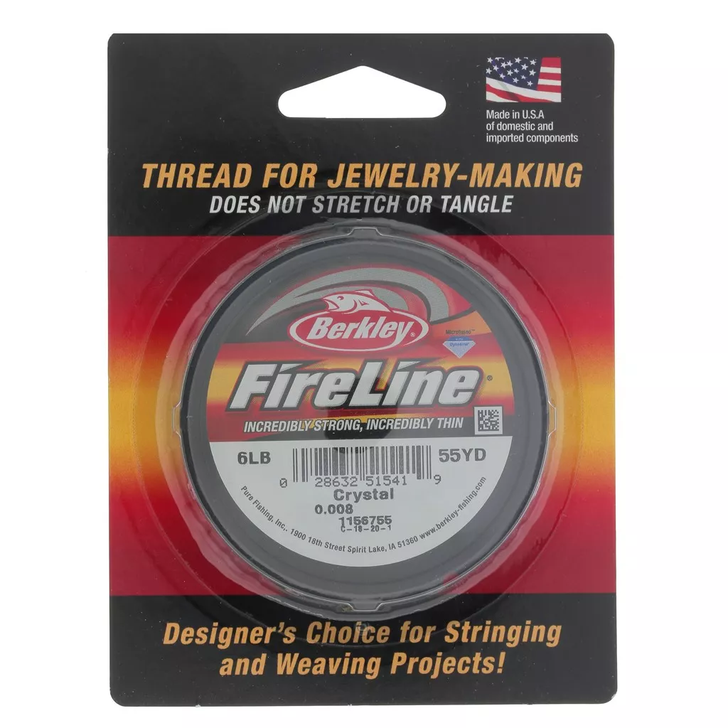 Fused Braid Fireline Thread - Fused Braid 0.12 mm (6LB) Crystal x50 m - Perles & Co