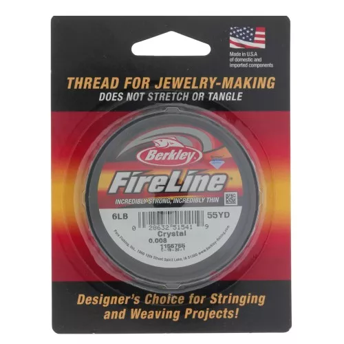 Fireline Thread - Fused Braid 0.12 mm (6LB) Crystal x50 m
